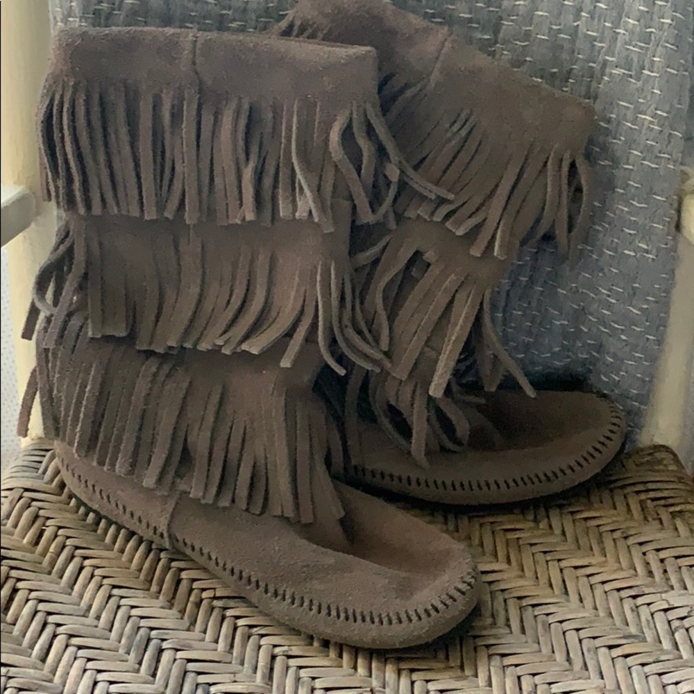 Minnetonka 3-Layer Fringe Boot - image 1